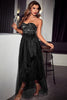 Load image into Gallery viewer, Sparkly Sweetheart Black Prom Dress with Sequins