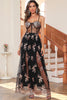 Load image into Gallery viewer, Dark Green Sparkly Long Prom Dress with Sequins