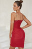 Load image into Gallery viewer, Red Spaghetti Straps Beading Short Party Dress