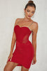 Load image into Gallery viewer, Red Spaghetti Straps Beading Short Party Dress
