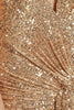 Load image into Gallery viewer, Champagne V-Neck High Low Sequin Prom Dress