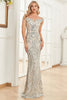 Load image into Gallery viewer, Off the Shoulder Mermaid Sparkly Sequin Prom Dress