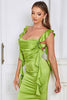Load image into Gallery viewer, Green Sweetheart Neck Bodycon Long Open Back Party Dress