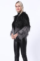 Load image into Gallery viewer, Black Winter Long Sleeve Faux Fur Coat