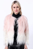 Load image into Gallery viewer, Black Winter Long Sleeve Faux Fur Coat