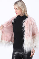 Load image into Gallery viewer, Black Winter Long Sleeve Faux Fur Coat