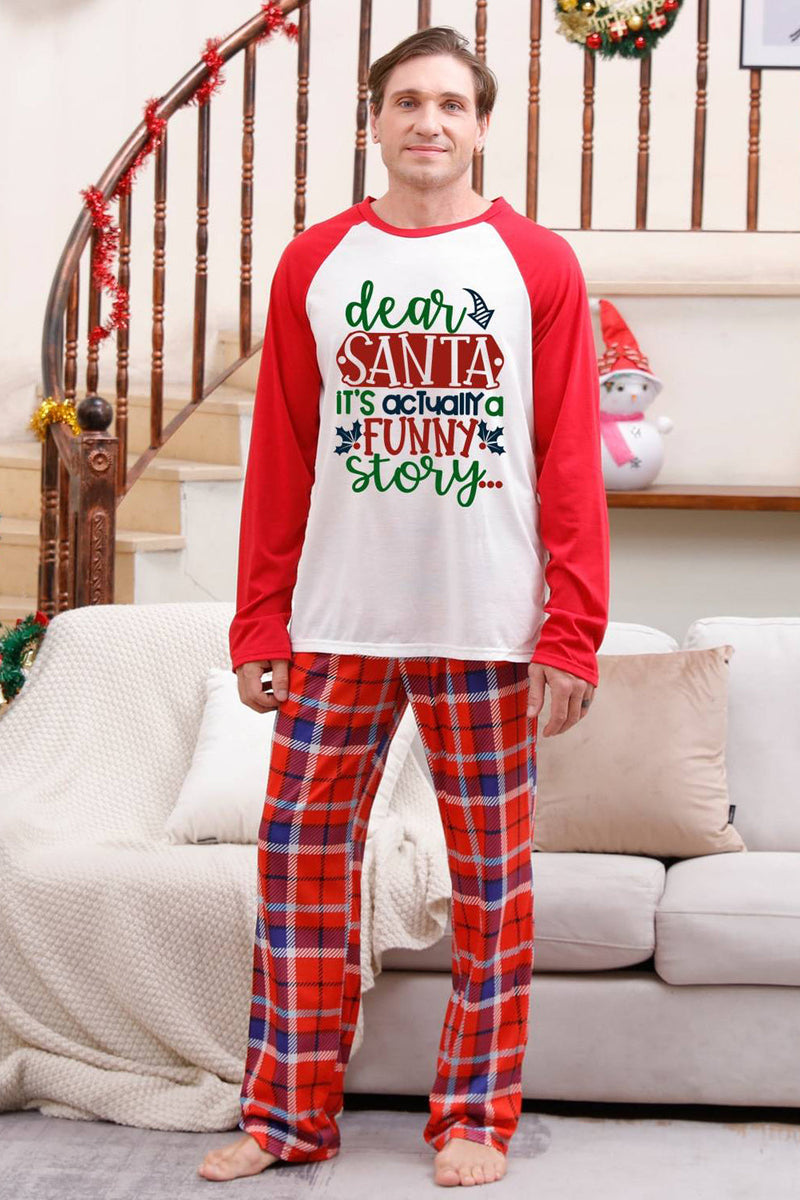 Load image into Gallery viewer, Red Plaid Matching Fmaily Christmas Pajamas