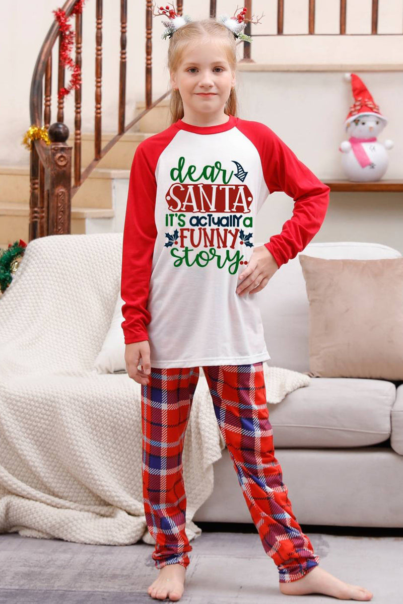 Load image into Gallery viewer, Red Plaid Matching Fmaily Christmas Pajamas