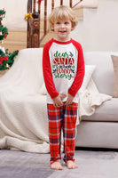 Load image into Gallery viewer, Red Plaid Matching Fmaily Christmas Pajamas