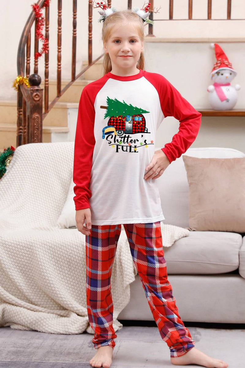Load image into Gallery viewer, Red Plaid Matching Fmaily Christmas Pajamas
