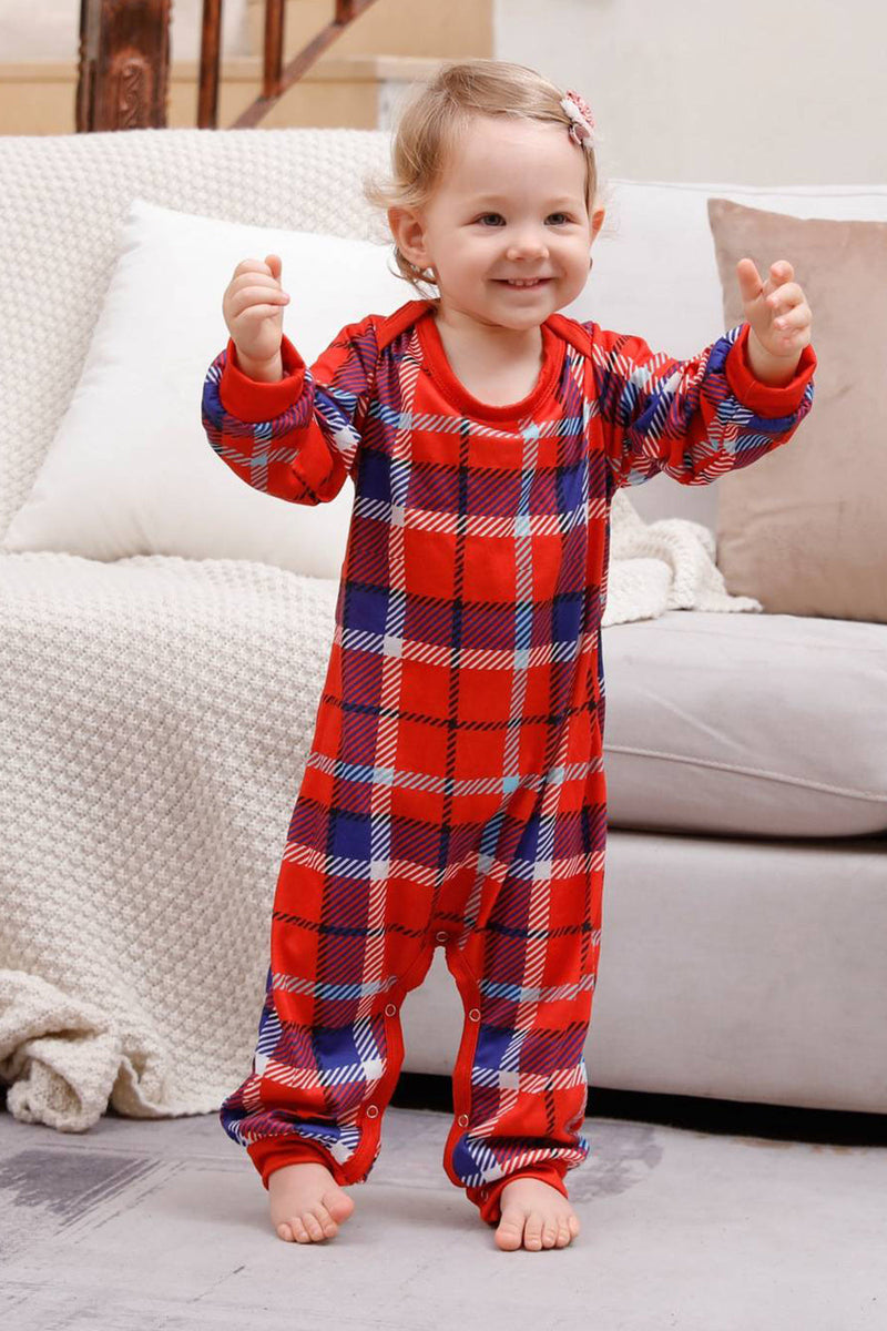 Load image into Gallery viewer, Merry Christmas Red Plaid Family Pajama Sets