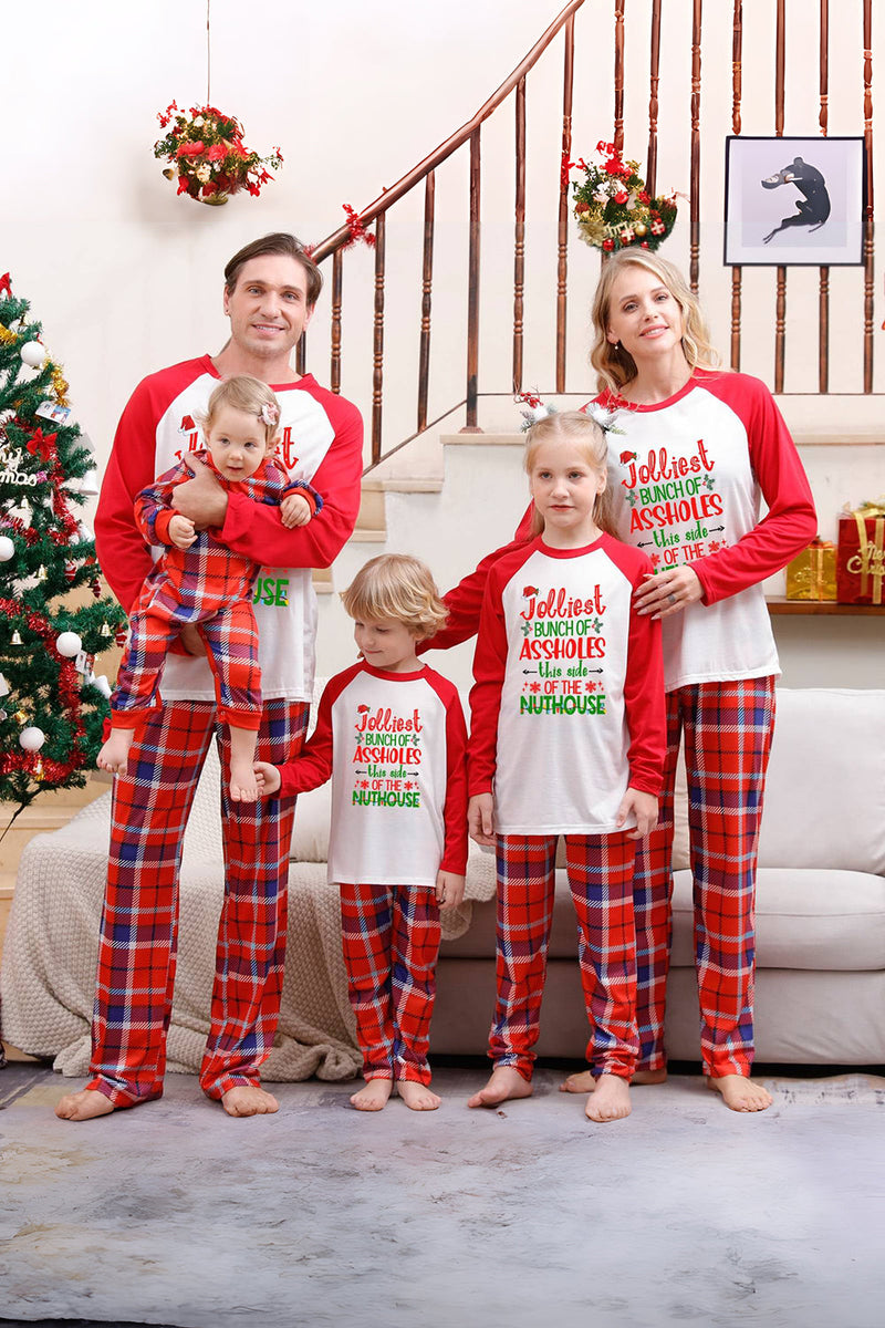 Load image into Gallery viewer, Merry Christmas Red Plaid Family Pajama Sets