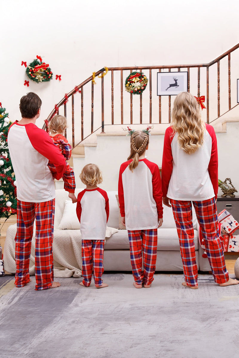 Load image into Gallery viewer, Merry Christmas Red Plaid Family Pajama Sets