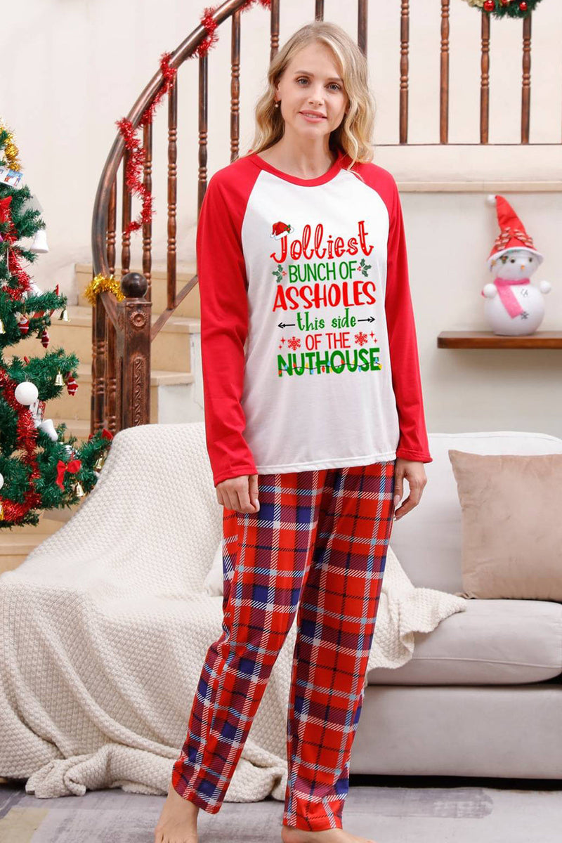 Load image into Gallery viewer, Merry Christmas Red Plaid Family Pajama Sets