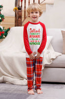 Load image into Gallery viewer, Merry Christmas Red Plaid Family Pajama Sets