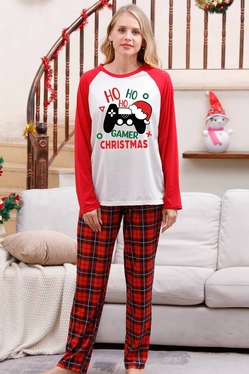 Load image into Gallery viewer, Family Red Plaid Merry Christmas Pajama Sets