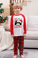 Load image into Gallery viewer, Family Red Plaid Merry Christmas Pajama Sets