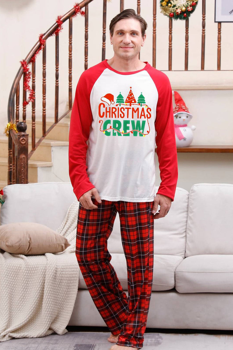 Load image into Gallery viewer, Family Red Plaid Merry Christmas Pajama Sets