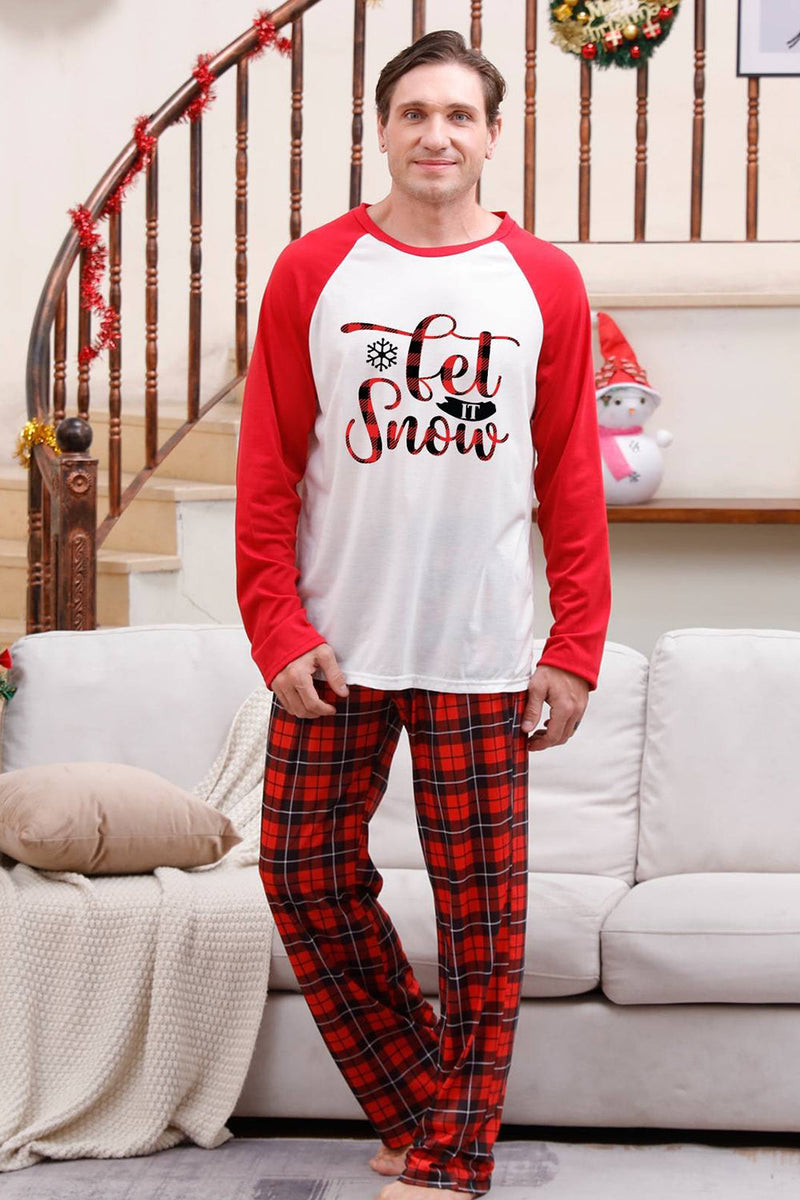 Load image into Gallery viewer, Family Red Plaid Merry Christmas Pajama Sets