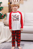Load image into Gallery viewer, Family Red Plaid Merry Christmas Pajama Sets