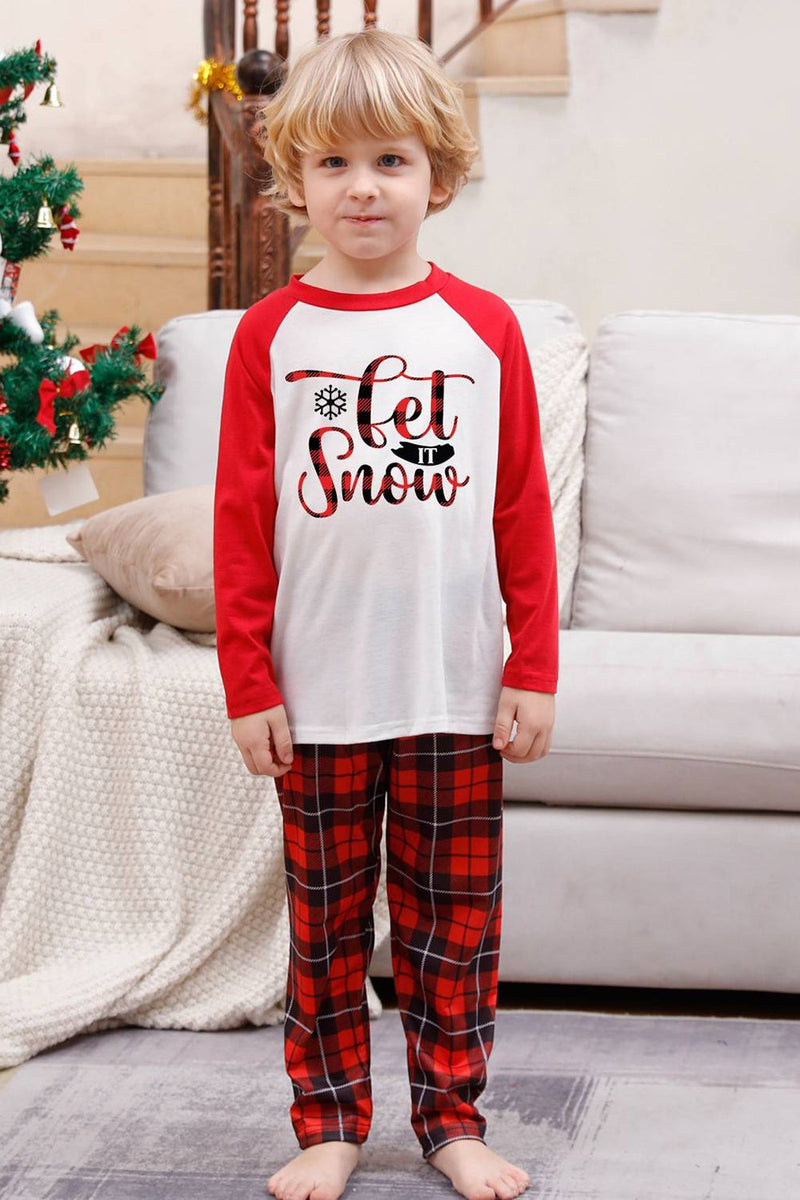 Load image into Gallery viewer, Family Red Plaid Merry Christmas Pajama Sets