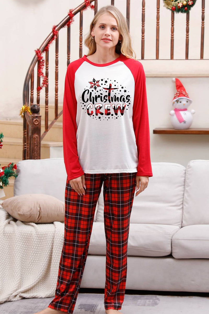 Load image into Gallery viewer, Red Plaid Matching Family Christmas Pajamas Sets