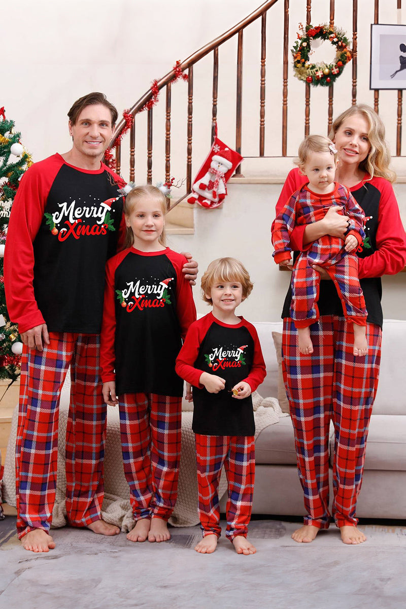 Load image into Gallery viewer, Family Red Plaid Matching Christmas Pajamas Sets