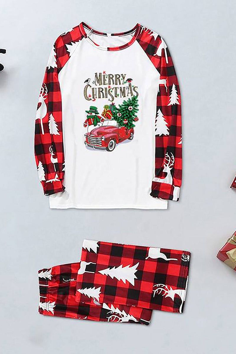 Load image into Gallery viewer, Plaid Printed Family Christmas Pajamas