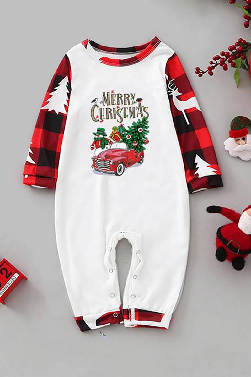Load image into Gallery viewer, Plaid Printed Family Christmas Pajamas