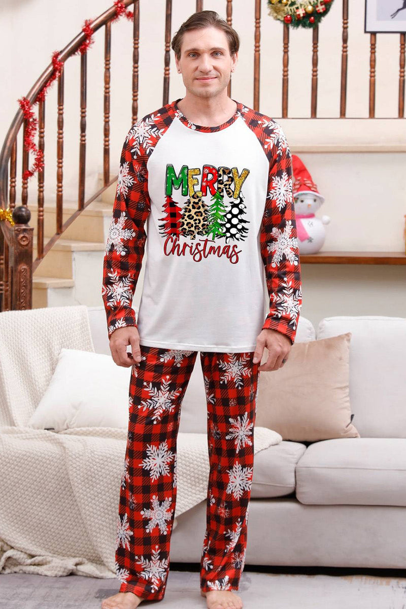 Load image into Gallery viewer, Plaid Matching Family Christmas Pajamas with Snowflake