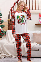 Load image into Gallery viewer, Plaid Matching Family Christmas Pajamas with Snowflake