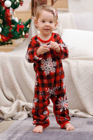 Load image into Gallery viewer, Plaid Matching Family Christmas Pajamas with Snowflake