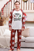 Load image into Gallery viewer, Red Plaid Matching Family Christmas Pajamas with Snowflake