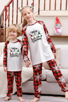 Load image into Gallery viewer, Red Plaid Matching Family Christmas Pajamas with Snowflake