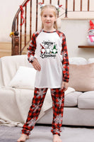 Load image into Gallery viewer, Red Plaid Matching Family Christmas Pajamas with Snowflake