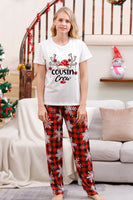 Load image into Gallery viewer, Family Matching Christmas Pajamas with Red Plaid
