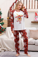 Load image into Gallery viewer, Plaid Family Christmas Pajamas Sets with Snowflake