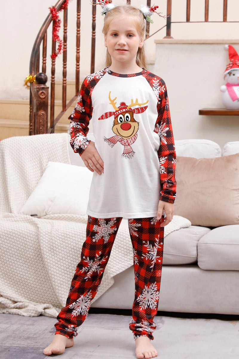 Load image into Gallery viewer, Plaid Family Christmas Pajamas Sets with Snowflake