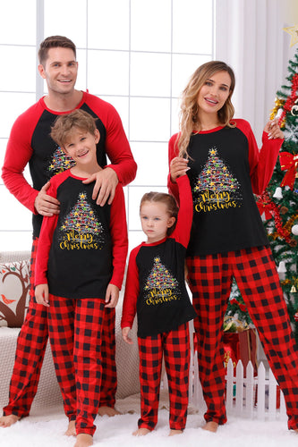 Christmas Family Red Plaid Pajama Sets