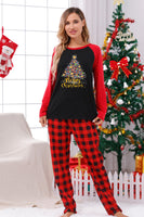 Load image into Gallery viewer, Christmas Family Red Plaid Pajama Sets