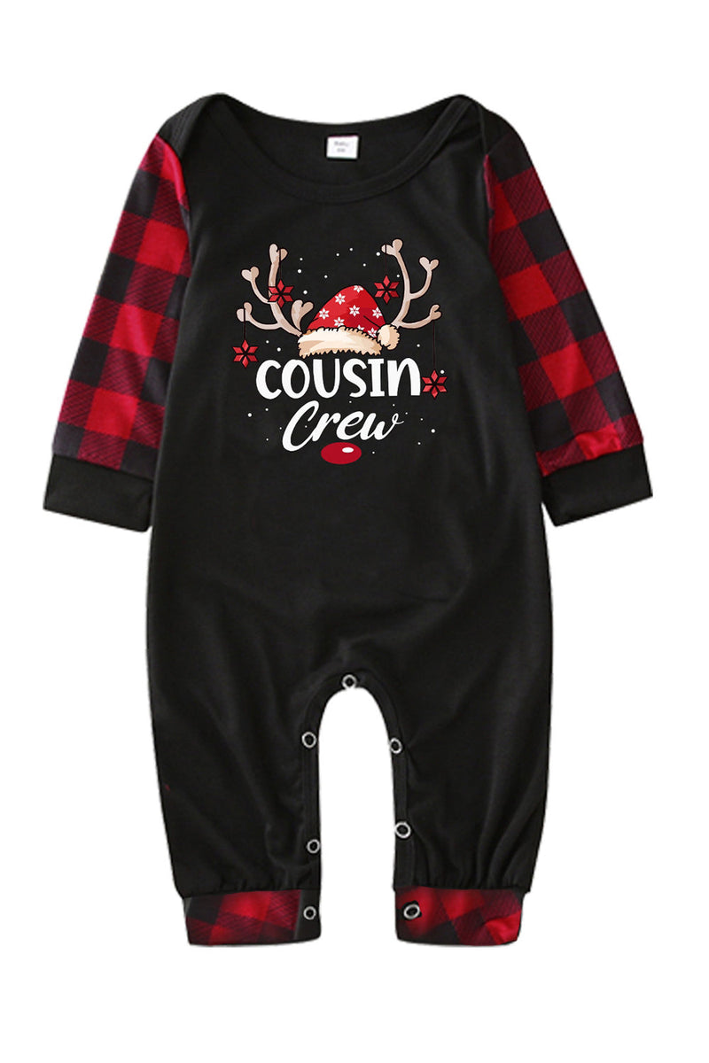 Load image into Gallery viewer, Print Family Christmas Pajamas with Red Plaid