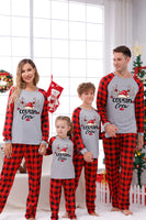 Load image into Gallery viewer, Print Family Christmas Pajamas with Red Plaid