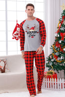 Load image into Gallery viewer, Print Family Christmas Pajamas with Red Plaid