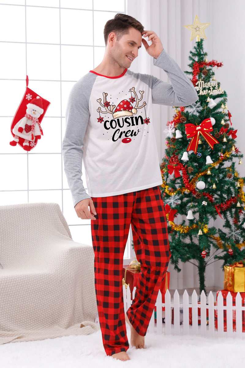 Load image into Gallery viewer, Plaid Christmas Matching Family Print Pajamas