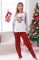 Load image into Gallery viewer, Plaid Christmas Matching Family Print Pajamas