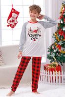 Load image into Gallery viewer, Plaid Christmas Matching Family Print Pajamas