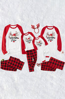 Load image into Gallery viewer, Plaid Christmas Matching Family Print Pajamas