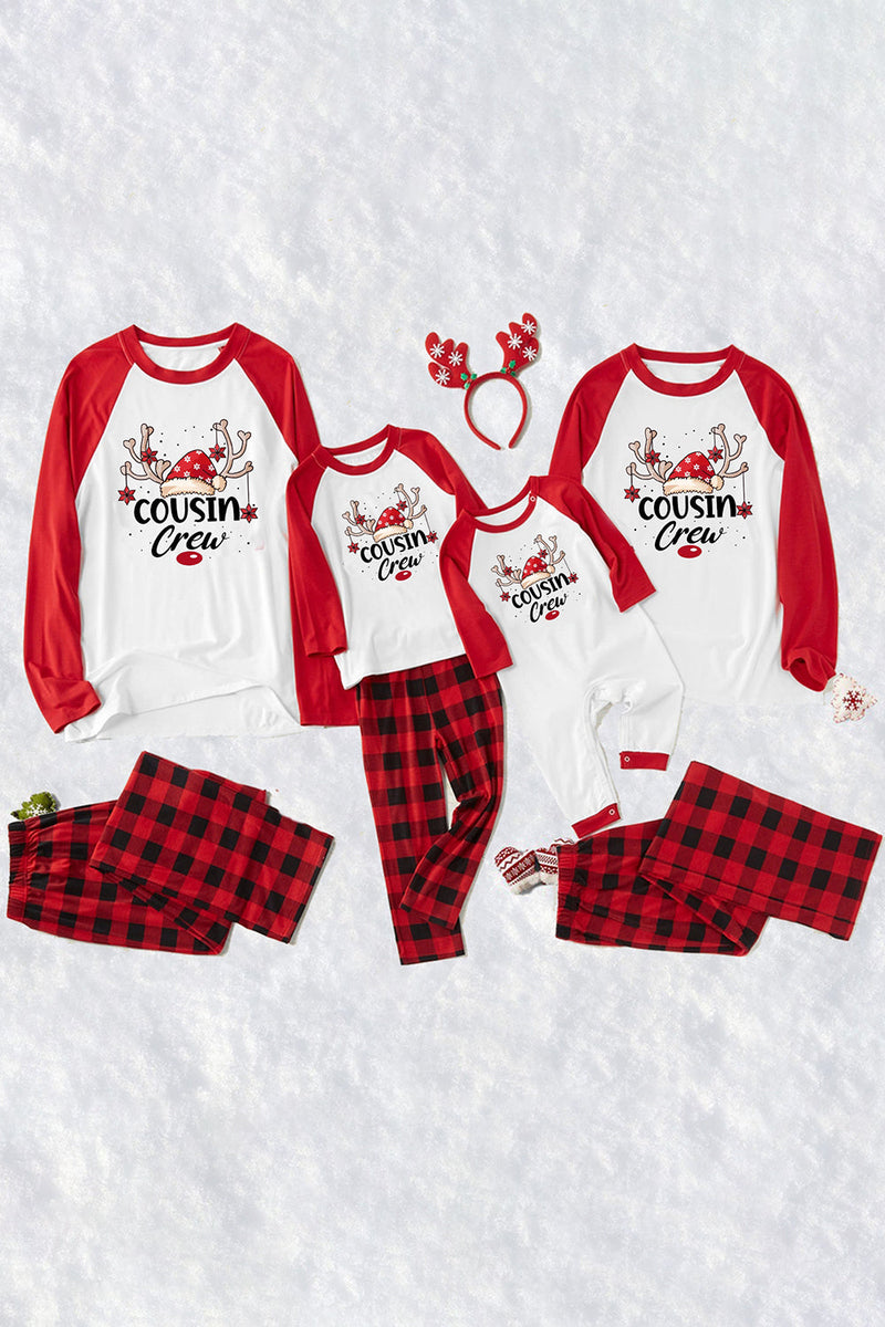 Load image into Gallery viewer, Plaid Christmas Matching Family Print Pajamas