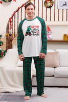 Load image into Gallery viewer, Green Family Matching Christmas Pajamas with Dog