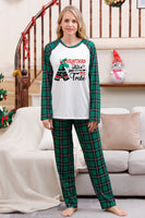 Load image into Gallery viewer, Green Family Matching Christmas Pajamas with Dog